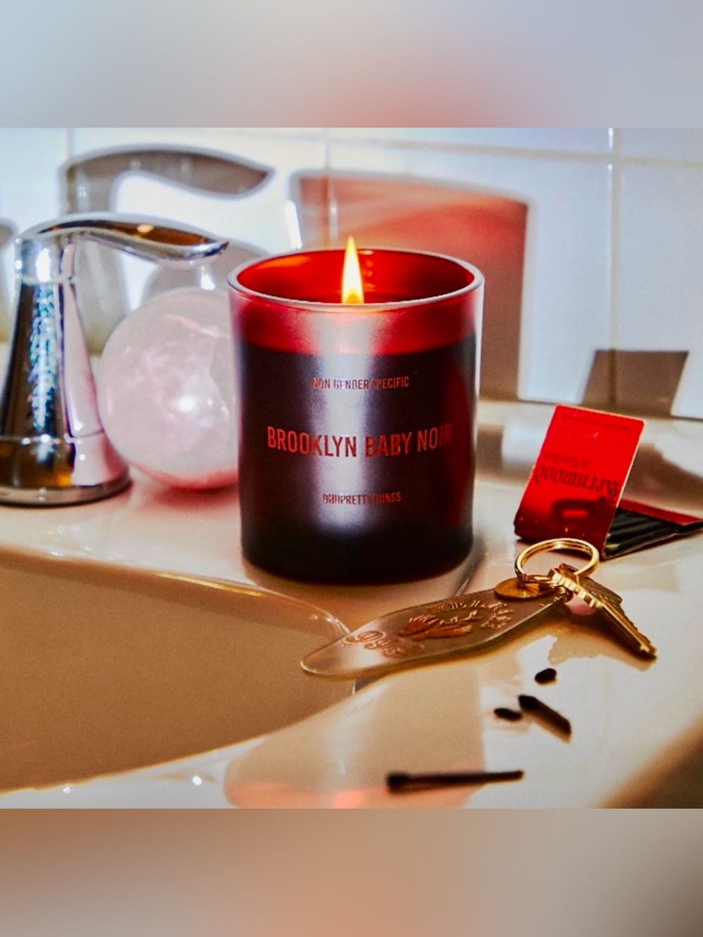 Free People Brooklyn Baby Cherry Noir Scented Candle x 8oz New in Box
